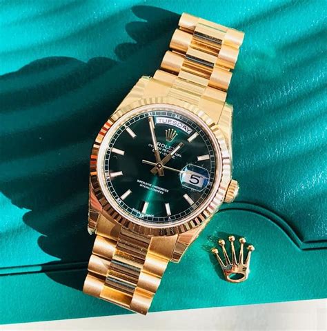 rolex day date green replica|Rolex Day-Date look alike.